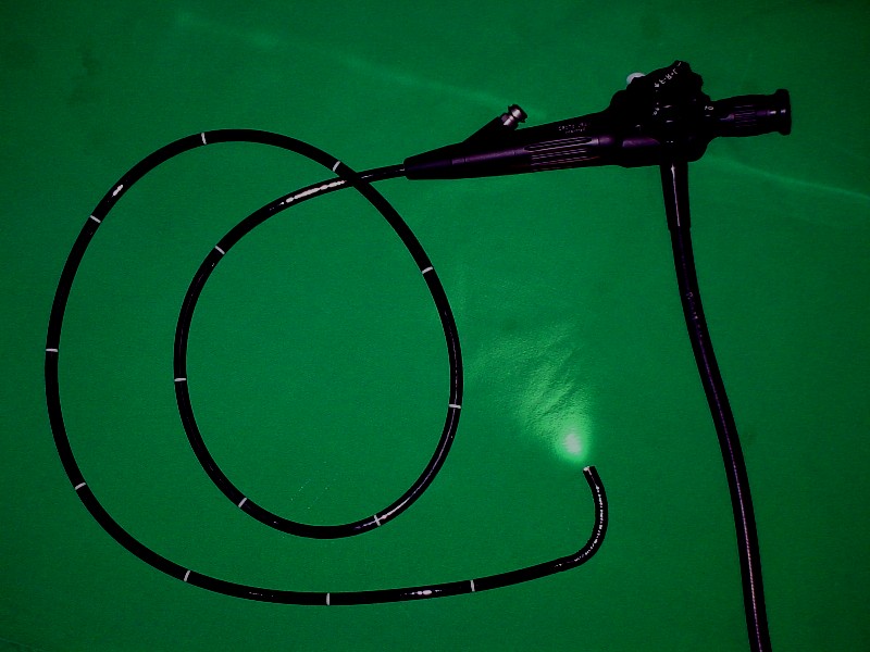 A photograph of a flexible endoscope Nutrition, Health & Wellness